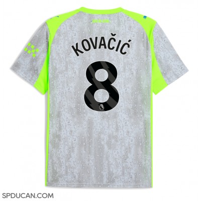Muški Nogometni Dres Manchester City Mateo Kovacic #8 Rezervni 2025-26 Kratak Rukav Muški Nogometni Dres Manchester City Mateo Kovacic #8 Rezervni 2025-26 Kratak Rukav